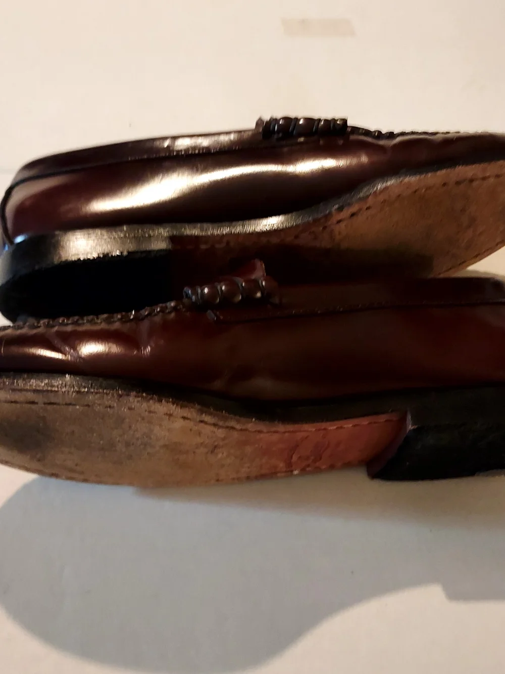 G.H.Bass &Co. Men’s Dark Brown Leather Penny Loafers Size 9D Nice